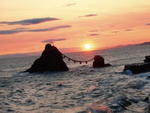 夫婦岩のお写真